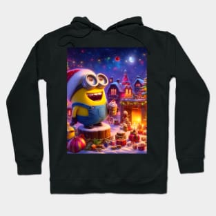 Merry Minions: Festive Christmas Art Prints Featuring Whimsical Minion Designs for a Joyful Holiday Celebration! Hoodie